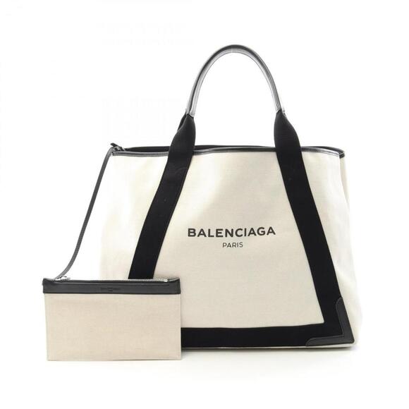 BALENCIAGA Black Leather Tote Bag - Picture 1 of 10